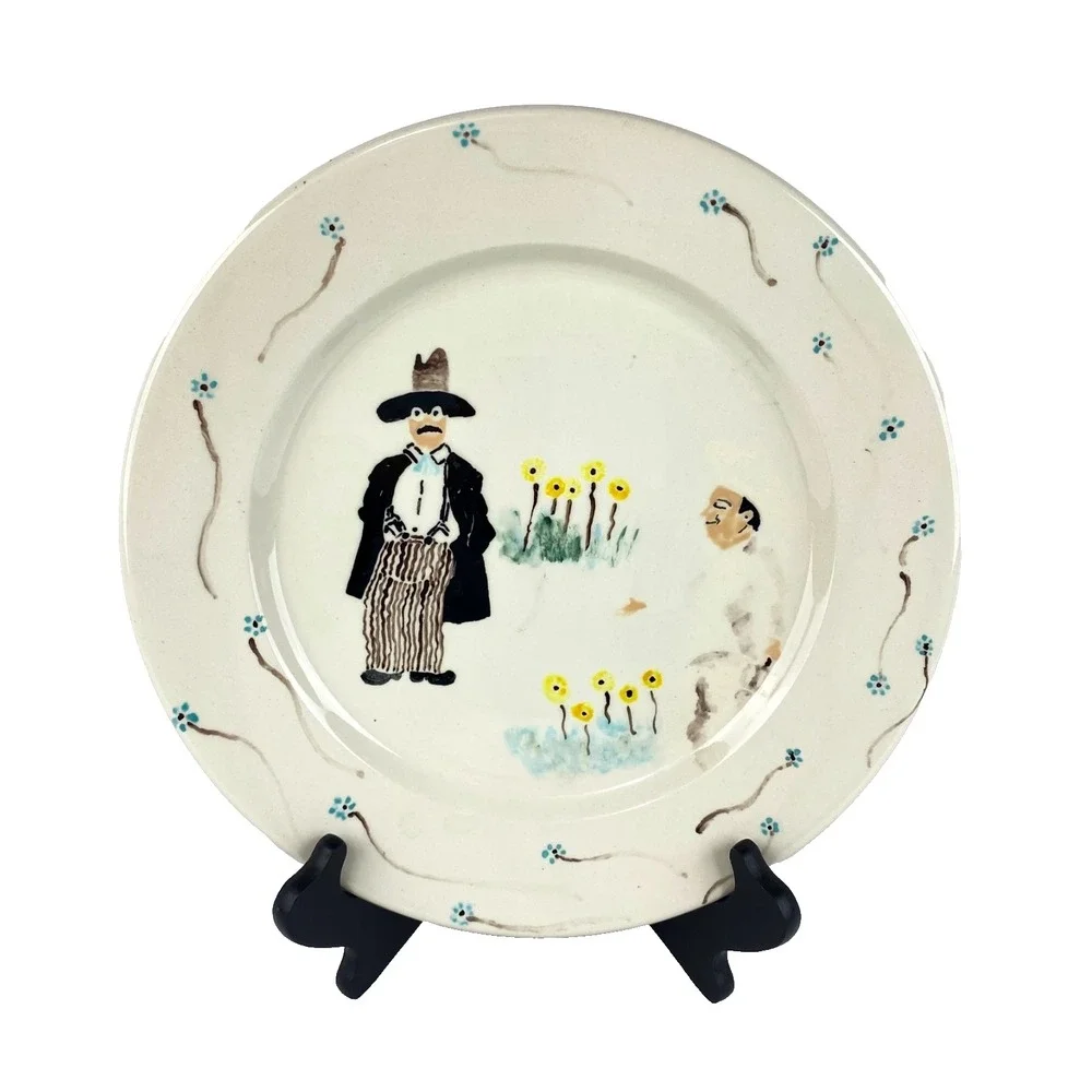 Vtg Rose Hill Art Plate 12
